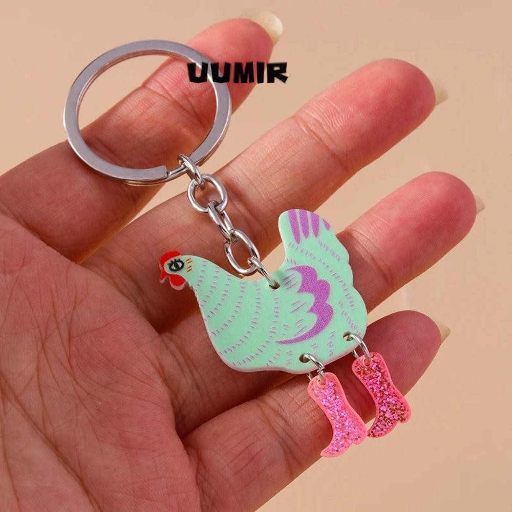 UUMIR พวงกุญแจ,สัตว์ DIY เครื่องประดับของขวัญพวงกุญแจจี้,อีสเตอร์ไก่ Hen Key Chains หญิง