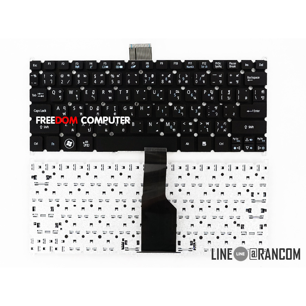 คีย์บอร์ Acer Aspire One 725 756 S3-391 S3-951 S5-391 V5-121 V5-131 V5-171 ULTRABOOK (TH-US) KEYBOAR