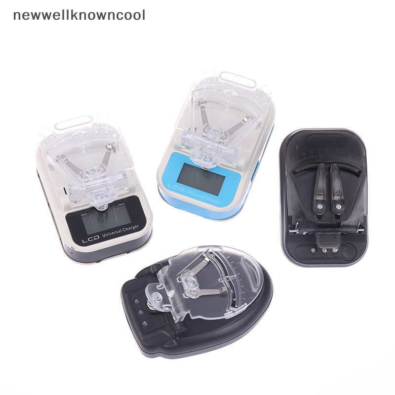 Newwellknowncool 1PC US/EU Plug Universal USB Charger พร้อมตัวบ่งชี้ LCD อะแดปเตอร์ชาร์จหน้าจอสําหรับโทรศัพท์พิเศษที่ถอดออกได้ AAD