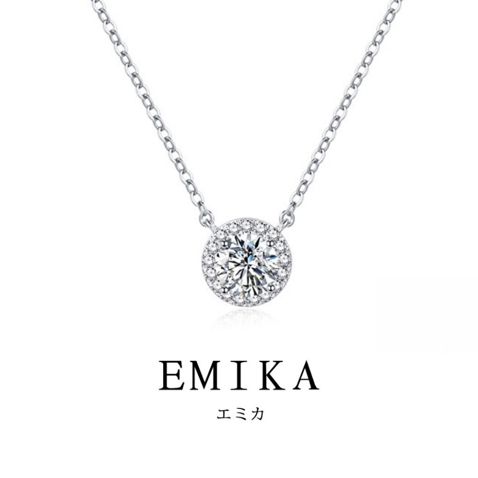 EMIKAสร้อยคอผู้หญิงเงิน925ดาวส่องประกายความงามที่เรียบง่ายและทันสมัย ของขวัญวันเกิดให้แฟนสไตล์เกาหลี