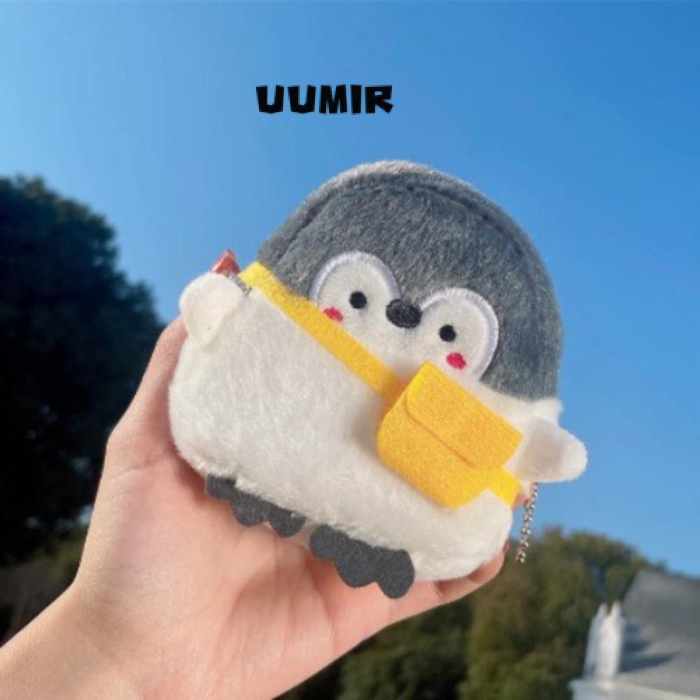 UUMIR กระเป๋าใส่เหรียญขนาดเล็กการ์ตูนนุ่มน่ารักกระเป๋าใส่เหรียญจี้กุญแจรูปสัตว์