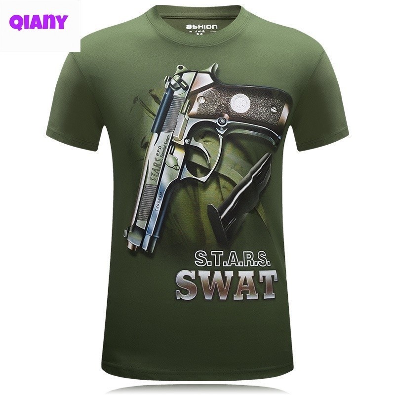 (QIANY)2024 เสื้อเชิ้ตคอกลมแขนสั้น 3d Oversize Graph the Hand Of But