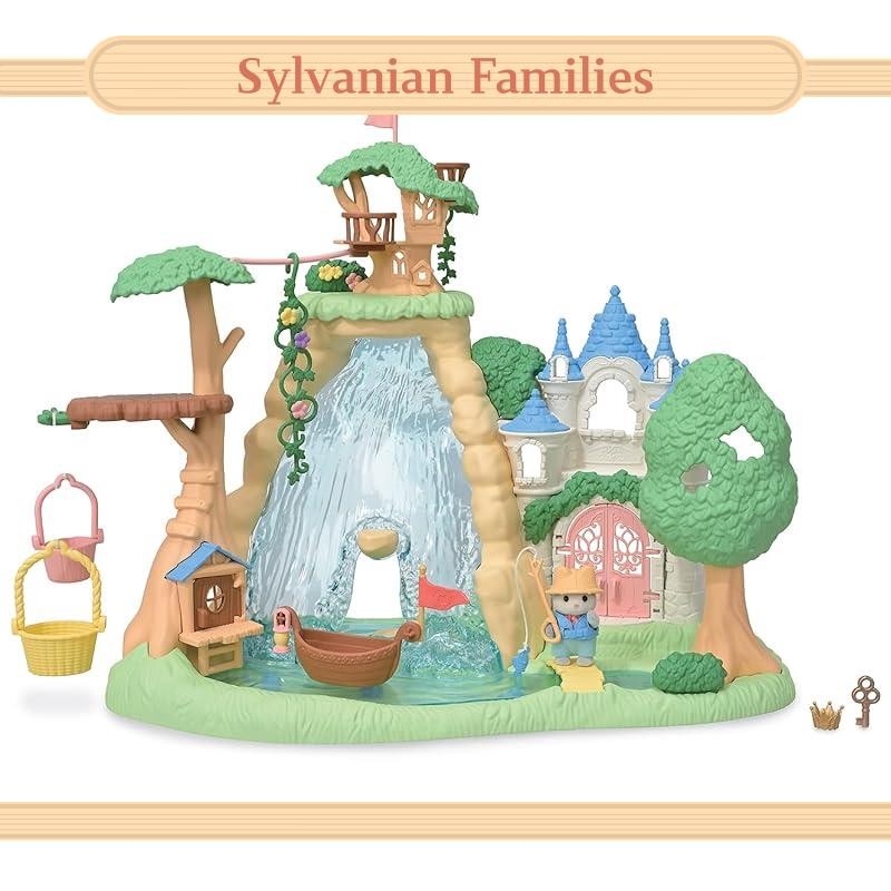 2023 Japan Toy Award ตัวละครของเล่น Division Excellence Prize EPOCH (EPOCH) Sylvanian Families Family Trip At Home น้ําตกใหญ่ใน Secret Forest Co-75 ST Mark Certified 3 ปีขึ้นไปของเล่นตุ๊กตา House