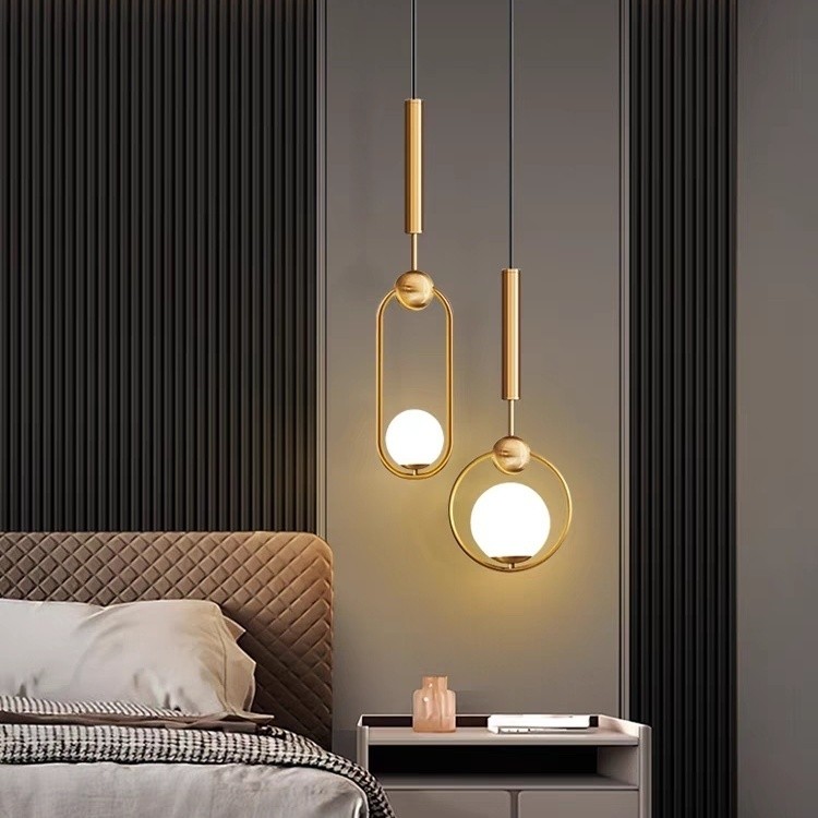 โคมไฟระย้าโมเดิร์น LED นอร์ดิก มินิมอล โคมไฟห้อยห้องนั่งเล่น/ห้องนอน pendent lamp