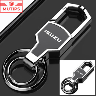 ISUZU พวงกุญแจรถ พวงกุญแจโลหะผสม พวงกุญแจโลหะ เลเซอร์พิมพ์โล…