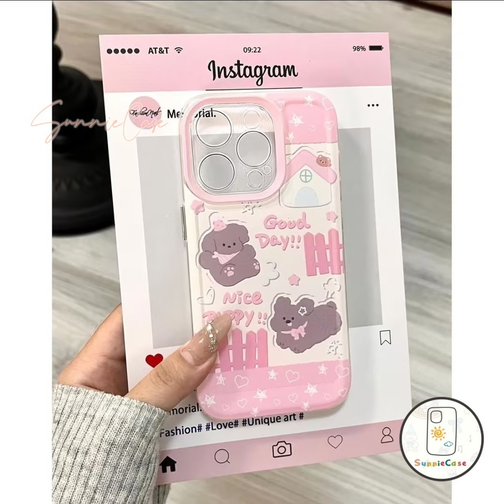 การ์ตูนเด็กสาวสุนัขกรณีโทรศัพท์ iPhone 13 กรณี iPhone 14 11 13 15 12 Pro Max XR X XS Max 7 8 Plus SE กรณีโทรศัพท์น่ารัก