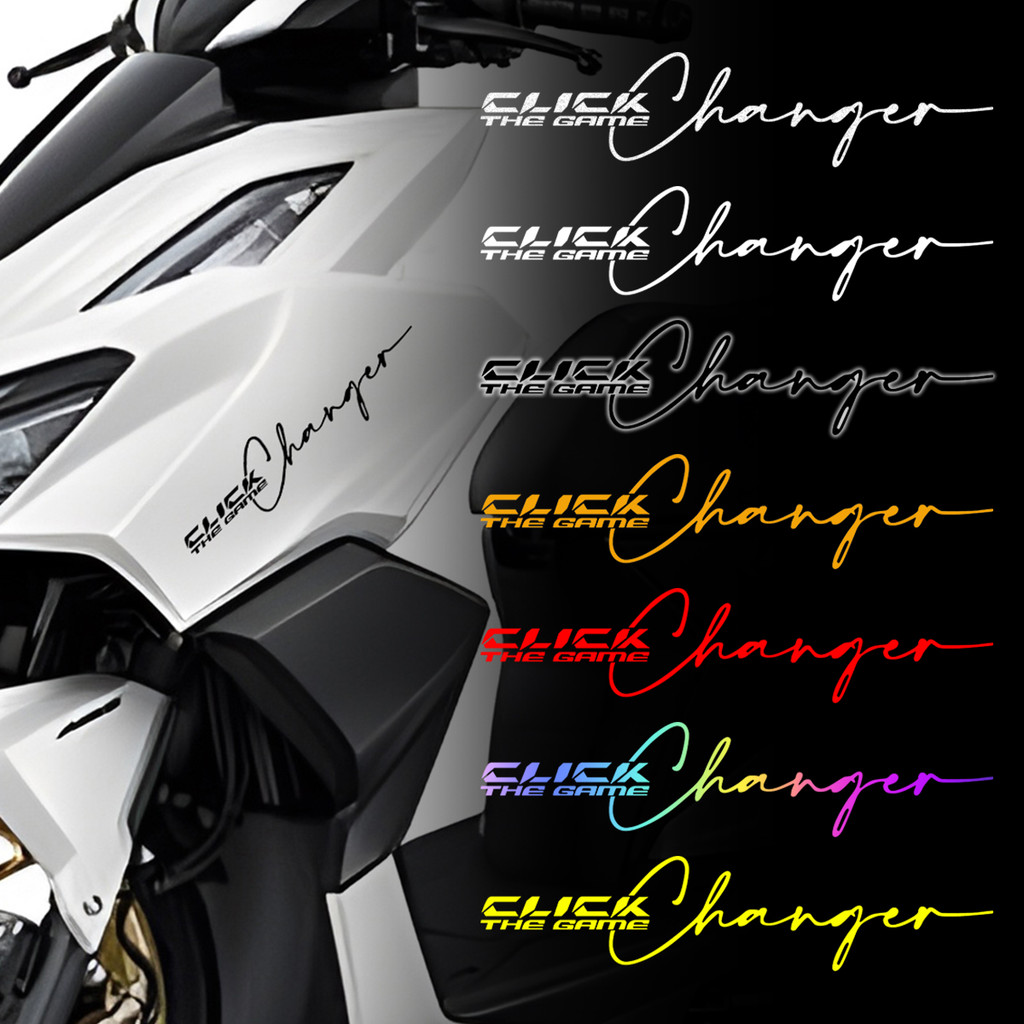 สําหรับ Honda คลิก 125/150i สติกเกอร์คลิก v3 v2 รถจักรยานยนต์ด้านหน้าฝาครอบรอยขีดข่วนตกแต่ง Accessorie สะท้อนแสงกันน้ํา Decal click 125i 150i v3 v2