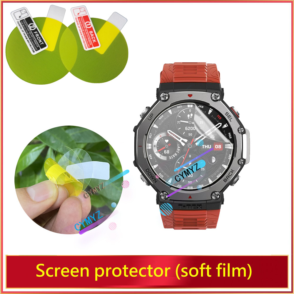 ฟิล์ม Amazfit T Rex 3 ฟิล์มป้องกันซ่อมแซมได้ HD Soft TPU Hydrogel Film Amazfit T Rex 3 ฟิล์มกันรอยหน้าจอ