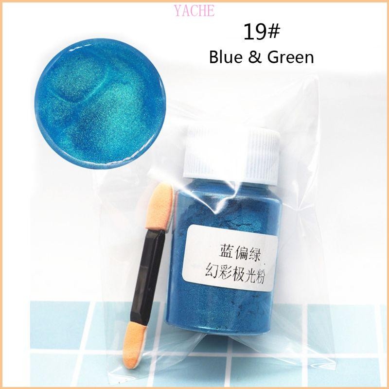 Yache 22 สี Mica ผงอีพ็อกซี่เรซิ่น Colorant Dye Pearl Pigment ผงไมกาธรรมชาติ