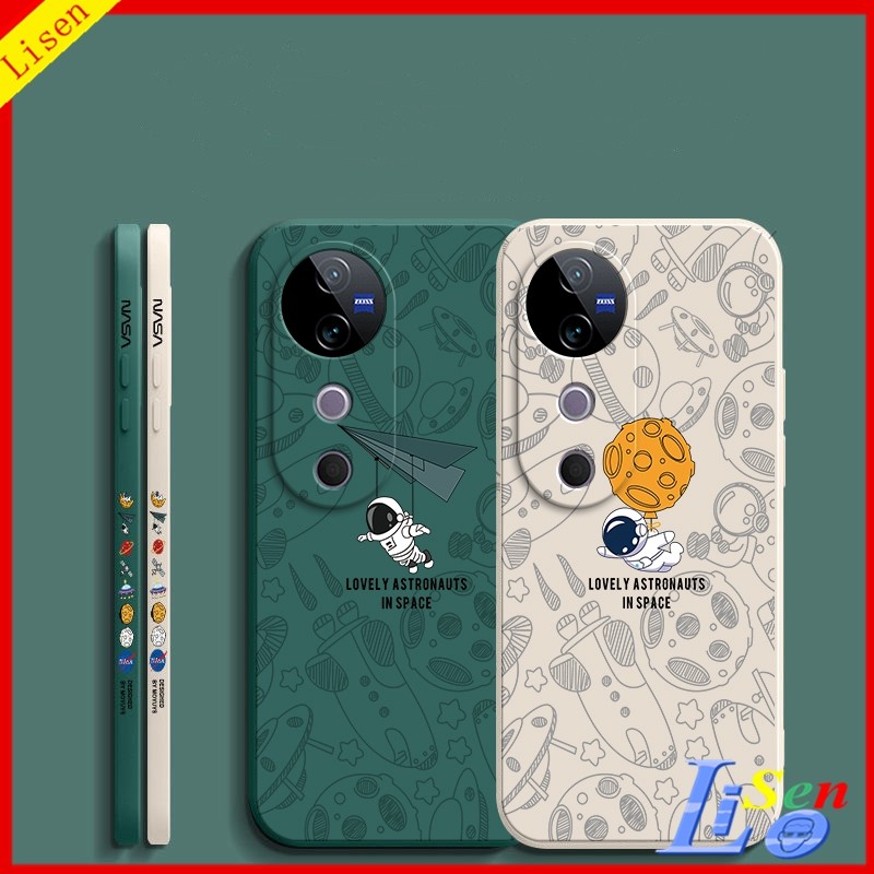 เคส Vivo V40 Pro 5G/V30E 5G / V29 5G/V29E/V27/V27E/V25/V30 Pro 5G Space NASA ภาพประกอบซิลิโคนเคสโทรศัพท์ TKR