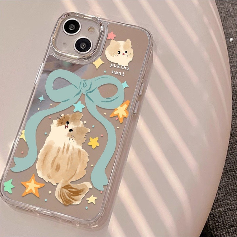 กระจกแต่งหน้านุ่มโปร่งใสกรณี Anti-Fall เคสโทรศัพท์สําหรับ iPhone 16 Promax 15 Promax 12 13 Mini 14plus 11 Pro Max X XS XR XS Max 7 8 plus Se2020