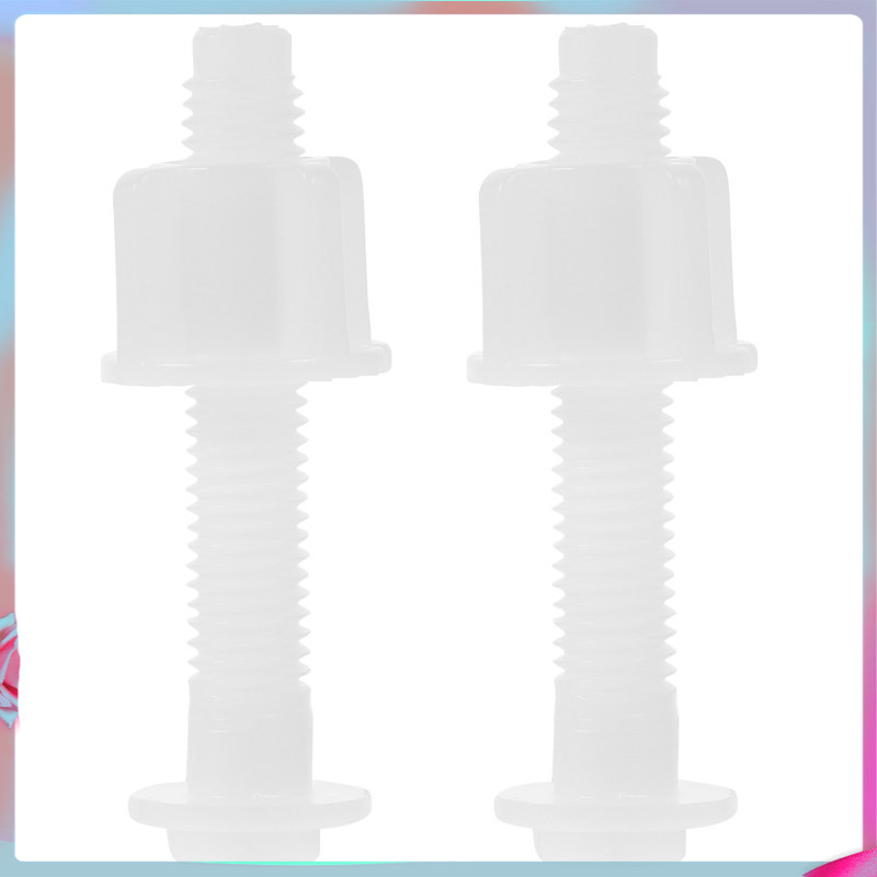 พร้อมสต็อก 2 ชิ้นสลักเกลียวที่นั่งชักโครกชุดเปลี่ยนสกรูฝาปิด 6.50X2.20X2.00 ซม.สีขาวดู Pom zhihuikeji1