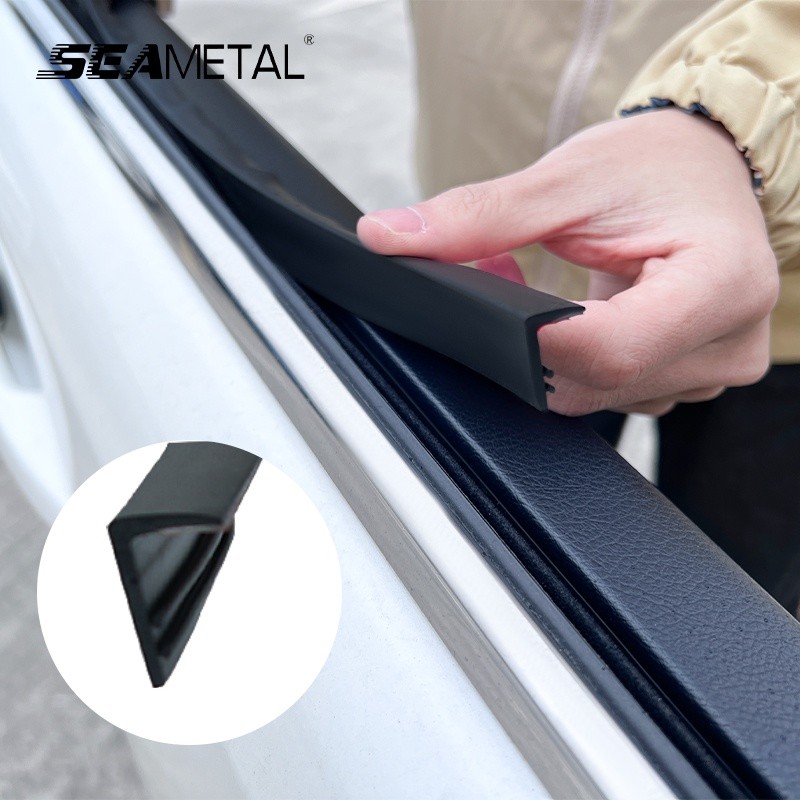 Seametal แถบปิดผนึกกระจกรถยนต์ยางแถบซีล 7 รูปสําหรับหน้าต่างด้านข้างอัตโนมัติแถบกันเสียงสติกเกอร์ปิดผนึก