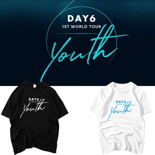 ใหม่ ถูกสุดๆPre เสื้อยืด (T-Shirt) DAY6 - 1ST WORLD TOUR Youthรหัสเต็ม