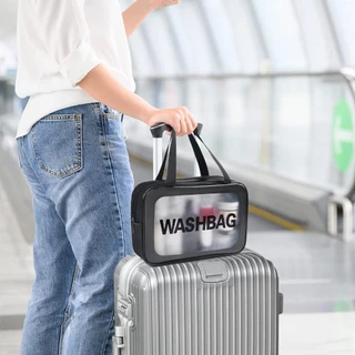 กระเป๋าแต่งหน้า กระเป๋าเครื่องสำอาง pvc โปร่งใส กระเป๋าเครื่องสำอางเดินทาง กระเป๋าอเนกประสงค์ กันน้ำ กระเป๋าเก็บเครื่อง