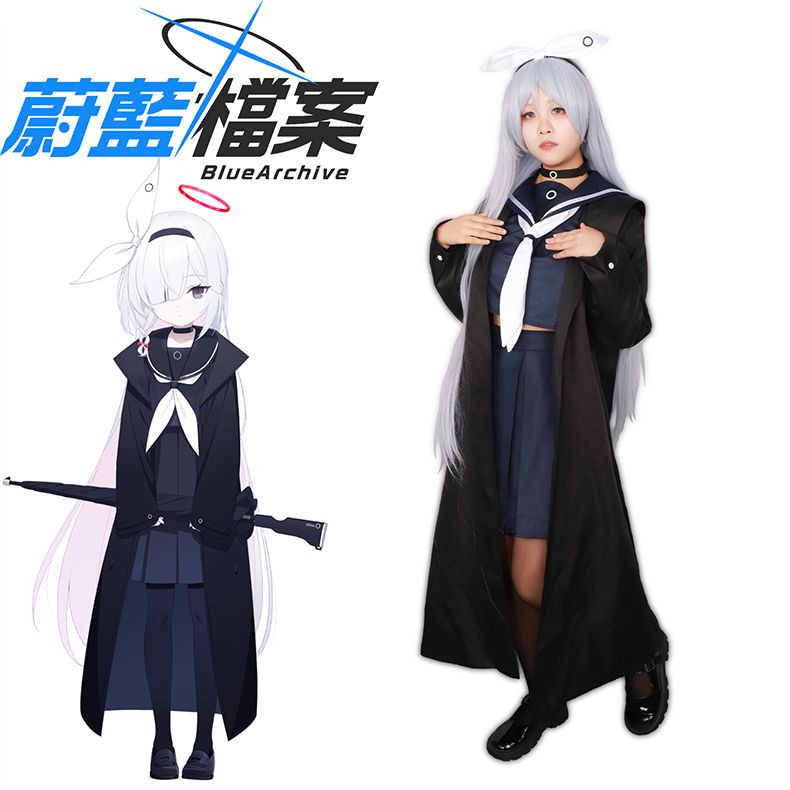 Plana cosplay blue archive cosplay arona cosplay blue archive costume Black Arona cos JK Uniform cos