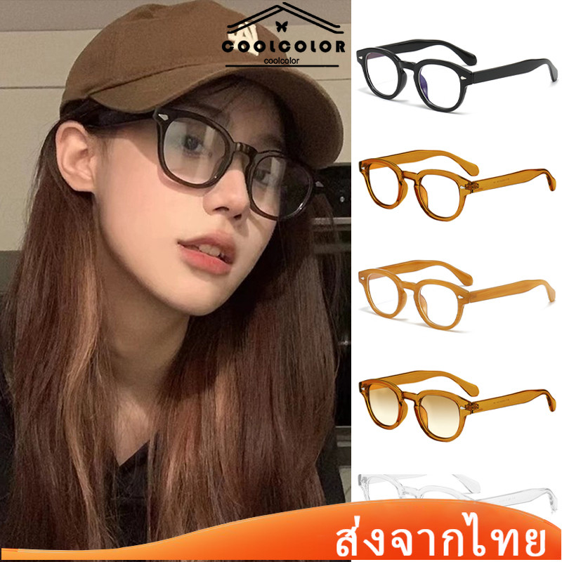 ในไทย💖แว่นตากันแดด UV400 ทรงกลม สไตล์วินเทจ แฟชั่นเรโทร สําหรับผู้หญิง และผู้ชาย.coolcolor.th