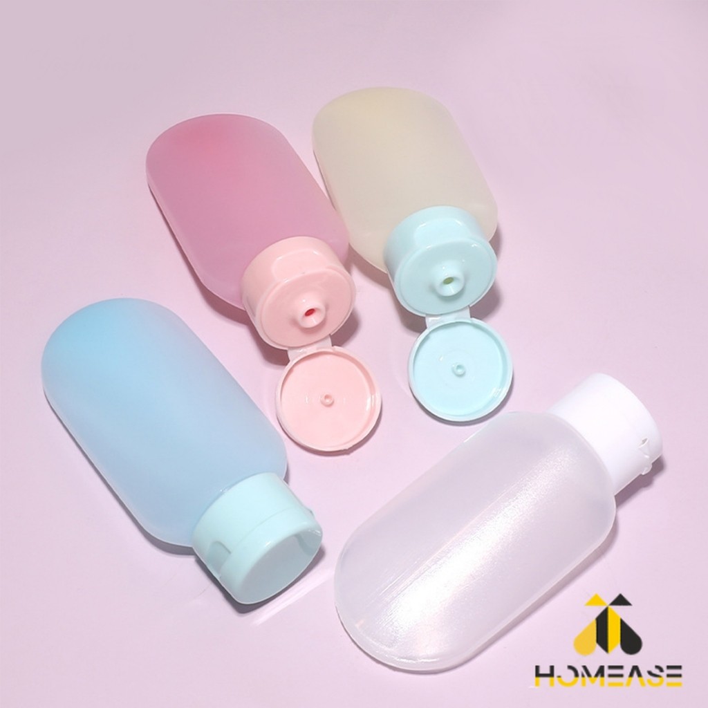 HA แบบพกพา ขนาด 60ml หลอดอ่อน ขวดรีฟิลพลาสติก โลชั่นครีมบรรจุภัณฑ์ travel bottle