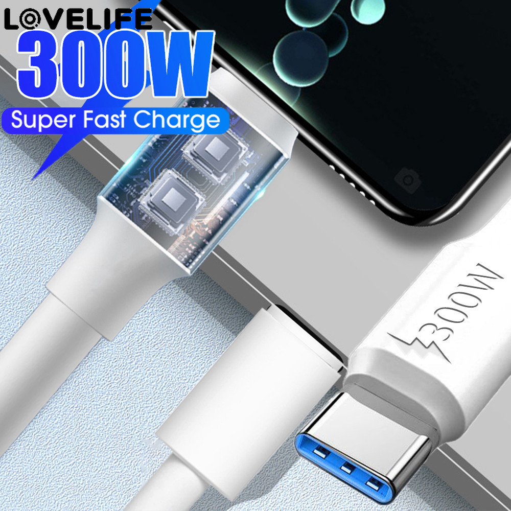 [ ที่โดดเด่น ] สายเคเบิลข้อมูล Android Type C - ขั้วต่อ USB C - สายชาร์จเร็ว 300W - การถ่ายโอนข้อมูลความเร็วสูง - สายไฟโทรศัพท์ตัวหนา - สําหรับอุปกรณ์ Android