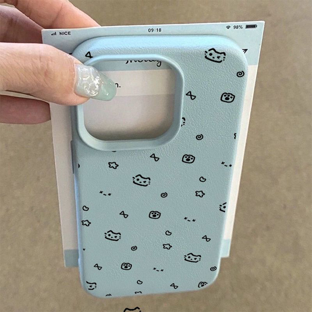 For iPhone 16 15 14 13 12 11 Pro Max 15 14 16 Plus เคสโทรศัพท์การ์ตูน Matteฝาครอบโทรศัพท์นุ่ม เคส TPU กันกระแทกหนังนิ่ม