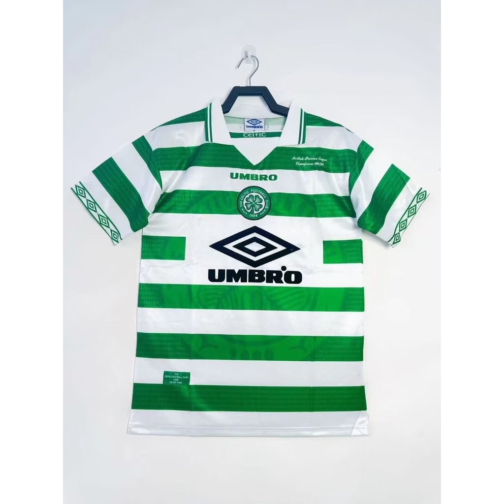 1997-99 เซลติกส์ บ้านฟุตบอลย้อนยุคกีฬาด้านบนเสื้อยืดแขนสั้น