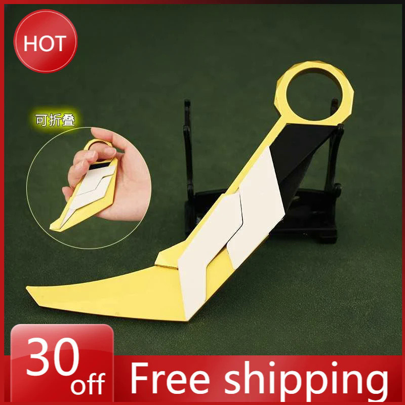 🎈 16cm Valorant Weapon Melee Prime Karambit Tactical Knife Vandal Karambit Knife Game Metal Model Co