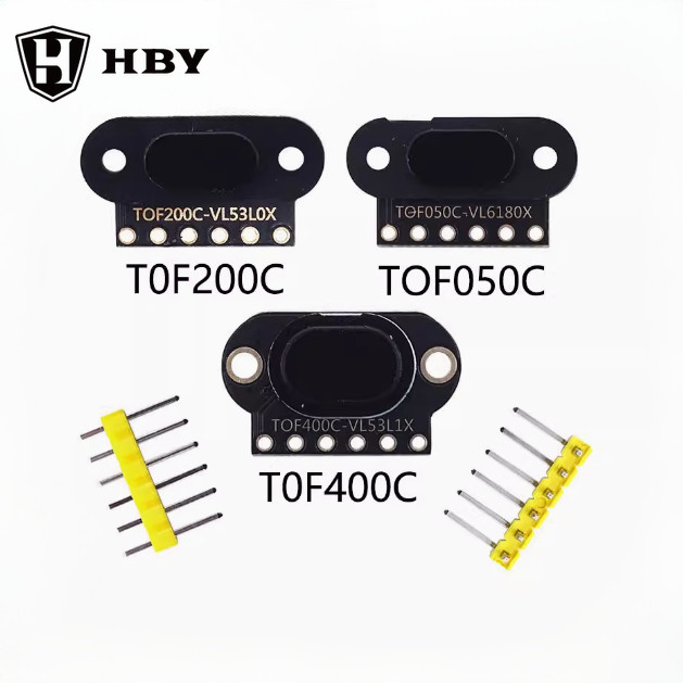 โมดูลเซ็นเซอร์วัดระยะเลเซอร์ VL6180/VL53L0X/VL53L1X เวลาการบิน (ToF) TOF050C TOF200C TOF400C 50CM/2M