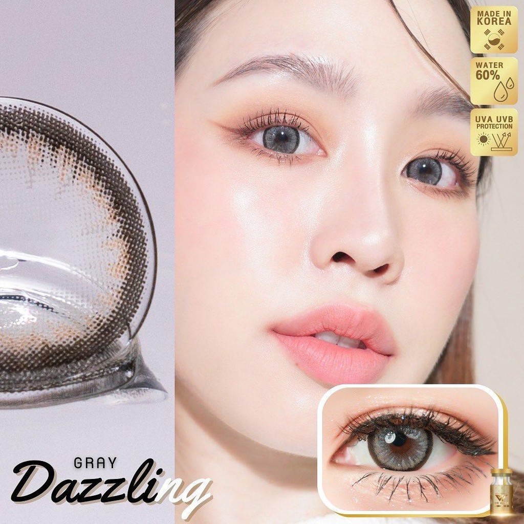 คอนแทคเลนส์[บิ๊กอาย] Dazzling Brown / Gray (Wewink) ☁️ มี อย.ไทย - รูปที่ 5