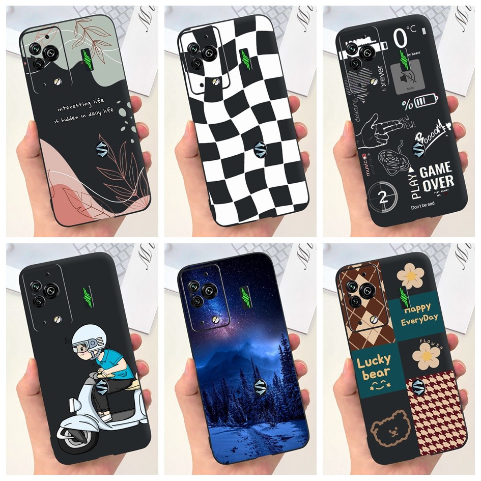 เคสกันกระแทกสําหรับ Xiaomi Black Shark 5 / Shark 5 Pro 5G ปลอกน่ารักทาสีซิลิโคนอ่อนนุ่มสําหรับ Black Shark5 Pro กันชน