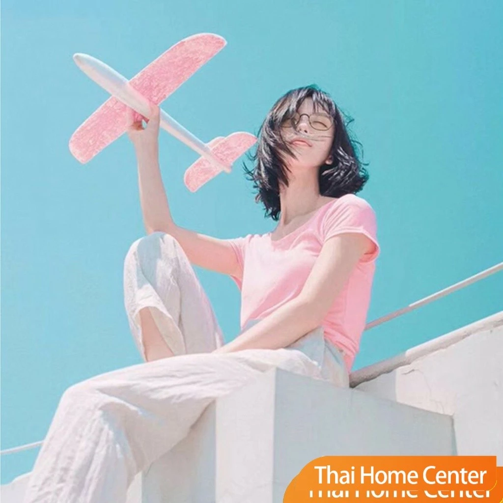 เครื่องบินร่อนของเล่นสำหรับเด็ก โฟมเครื่องบิน มีไฟ plane 48CM thumbnail 7