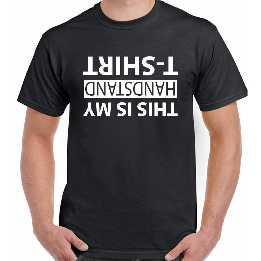 This Is My Handstand T-Shirt - Mens Funny T-Shirt Gym Gym Acrobat