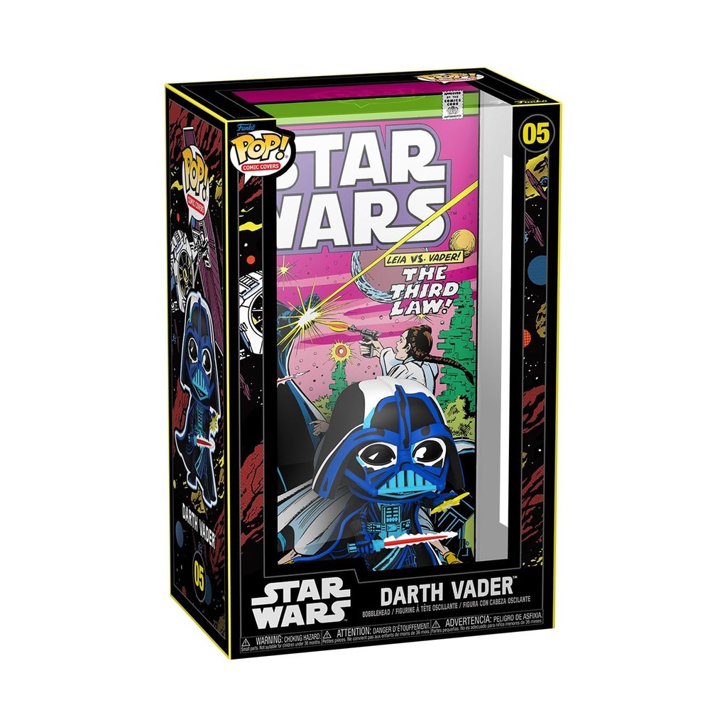 Star Wars Darth Vader Figure Funko POP! ปกการ์ตูนพร้อมเคส Darth VADER Star Wars #48 (1977) Funko