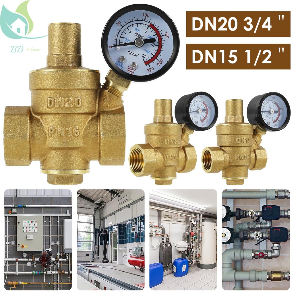 เครื่องลดความดัน3/4นิ้วdn20ทองเหลืองวาล์วควบคุมแรงดันน้ําสําหรับน้ํามันน้ํา ร้านค้า6879
