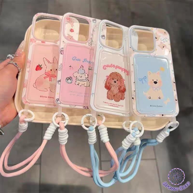 การ์ตูนสัตว์ลูกสุนัขกระต่ายนุ่ม เคส IPhone 15 11 13 16 12 14 Pro Max 7Plus 16 14 8 15 Plus XR X XS Max SE 2020