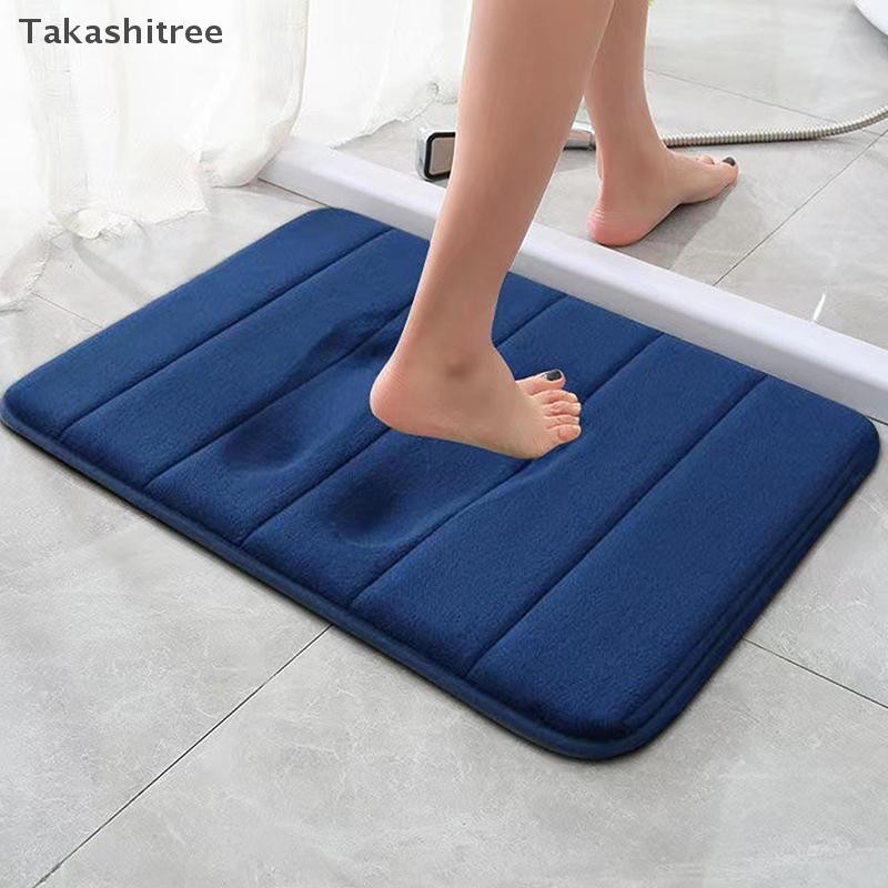 (Takashitree) 60x40 ซม.ห้องน้ํา Anti-skid Mat Quick Water Absorption Mat Soft ห้องน้ําพรมพรมพรมปูพื้นห้องน้ําตกแต่งบ้านใหม่