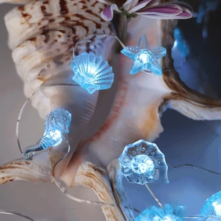 Feelfly Ocean Series เปลือกหอย String Light โคมไฟแขวนตกแต่งสําหรับงานแต่งงานตกแต่งคริสต์มาส Xmas Tree เครื่องประดับวันหยุด E8Q3