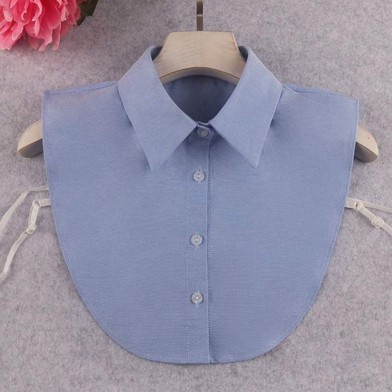 ใหม่เสื้อคอปลอมทุกแมทช์ผู้หญิงลายจุดโบว์เสื้อเชิ้ตคอปกเสื้อสเวตเตอร์คอปกผู้หญิง cta3