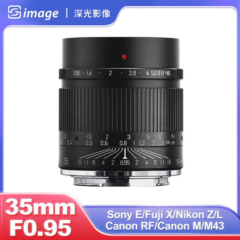 SG Image 35mm F0.95 MF คู่มือโฟกัสขนาดใหญ่ Prime กล้อง Mirrorless เลนส์สําหรับ Sony E Nikon Z Sigma 