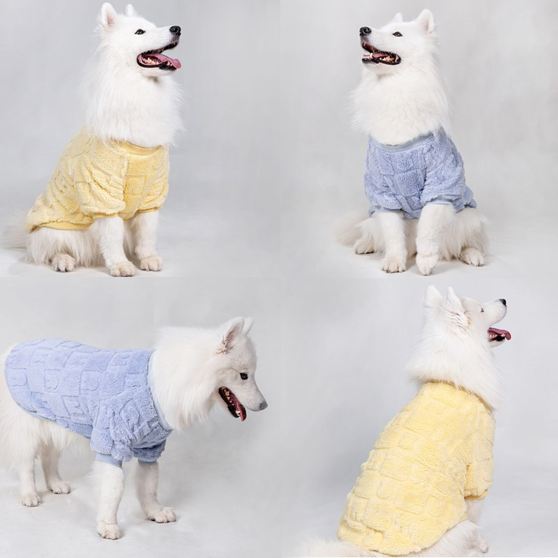 เสื้อผ้าสุนัขใหญ่น่ารักรูปแบบใหม่แต่งตัวเสื้อผ้าฝรั่งเศสบูลด็อก Shih Tzu เสื้ออบอุ่น