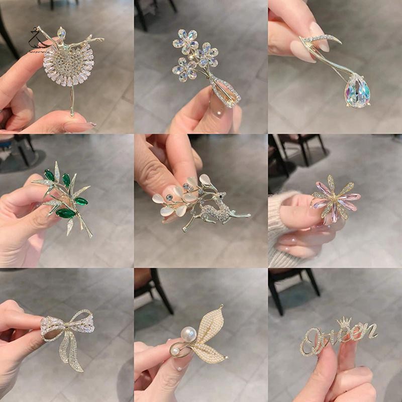 [HSSL] เข็มกลัดแฟชั่น Creative Corsage Dress Pin Dress Accessories สัญลักษณ์เพลงหญิง MCL7717