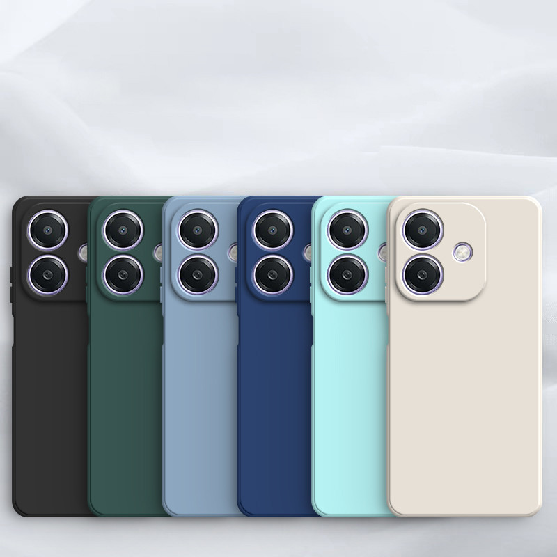 เคสโทรศัพท์ซิลิโคน TPU แบบนิ่ม กันกระแทก สีแคนดี้ สําหรับ OPPO A3X 5G/A3 Pro/A38/A18/A58/A60/A79 Reno 12 Pro Reno12F