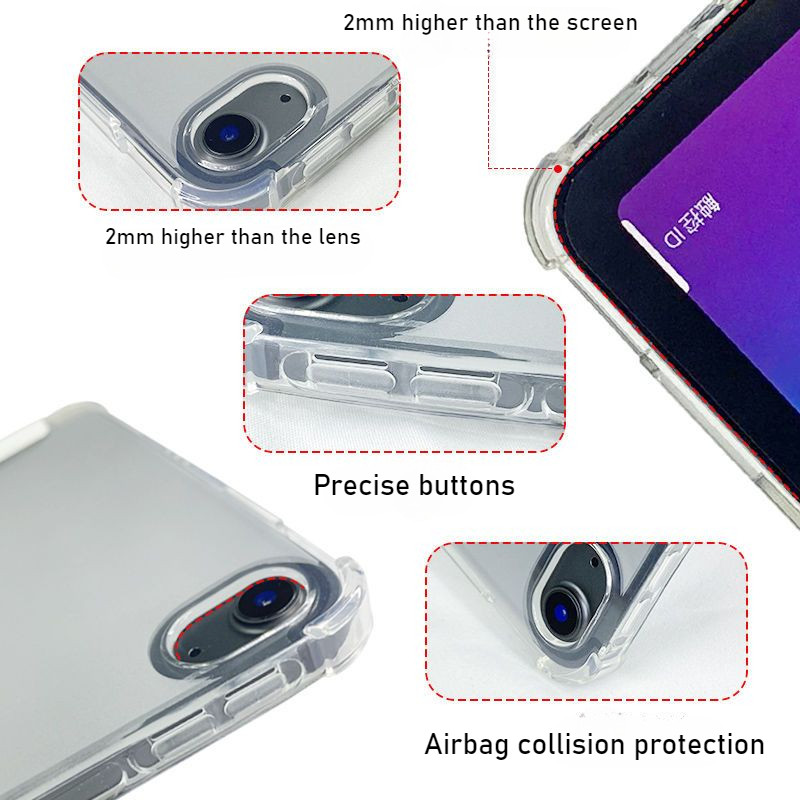 สําหรับ gen9 gen8 gen7 10.2 Air4 Air5 10.9 gen10 202Mini4/5/6 7.9 8.3 Air1/2 9.7 Air310.5 Pro11 2020/2021 ซิลิโคน Trifold ถุงลมนิรภัยพับ anti fall shell พร้อมช่องเสียบปากกา