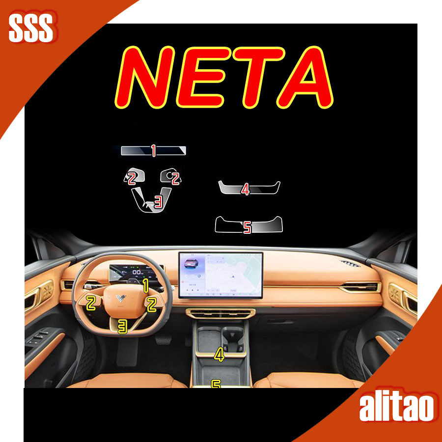 [พร้อม] Neta x Car Center ฟิล์มควบคุมฟิล์มป้องกัน netax ฟิล์มตกแต่งภายในดัดแปลงชิ้นส่วนอุปกรณ์เสริม0YGP