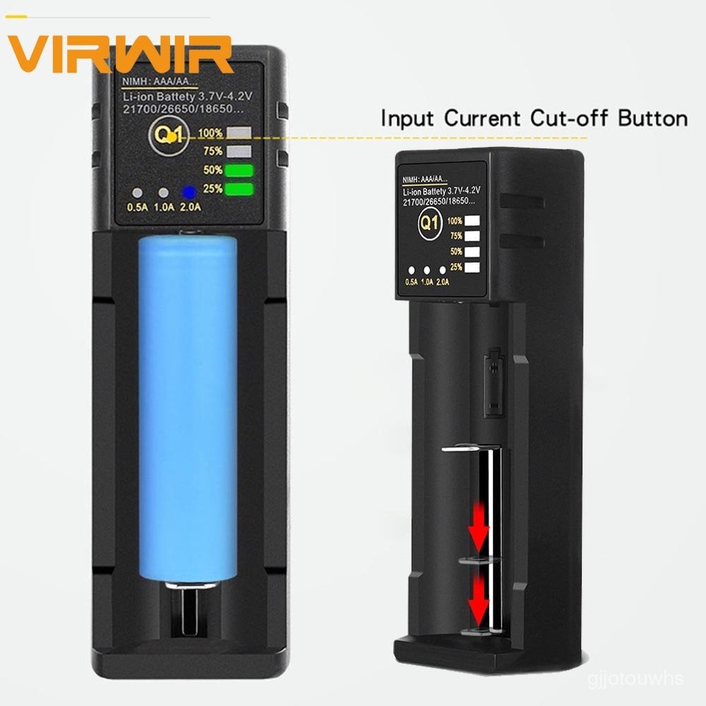 Universal USB Battery Charger for 18650 26650 21700 18350 AA AAA Rechargeable Lithium NiMH Batteries