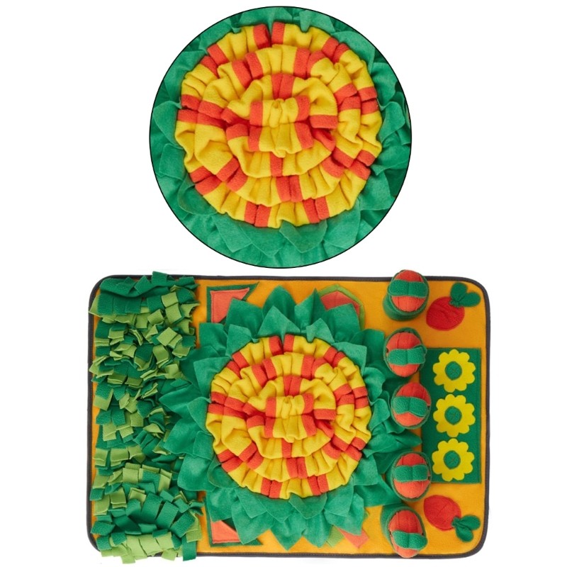 การใช้กิจกรรมขนแกะนุ่ม Snuffle Mat สําหรับทักษะการศึกสุนัขช้าลงกิน Pace - รูปที่ 4