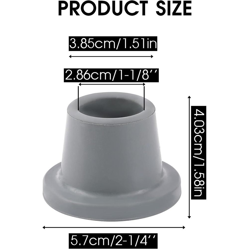 EXER เปลี่ยนหมวกฟุต, Heavy Duty สีเทาเก้าอี้อาบน้ําหมวกขา, 28.6 มม.ยางเก้าอี้อาบน้ําเปลี่ยนฟุตอาบน้ําที่นั่งสตูล ราคา ถูกที่สุด ดีลบีเคเค แกลเลอรีภาพที่ 2
