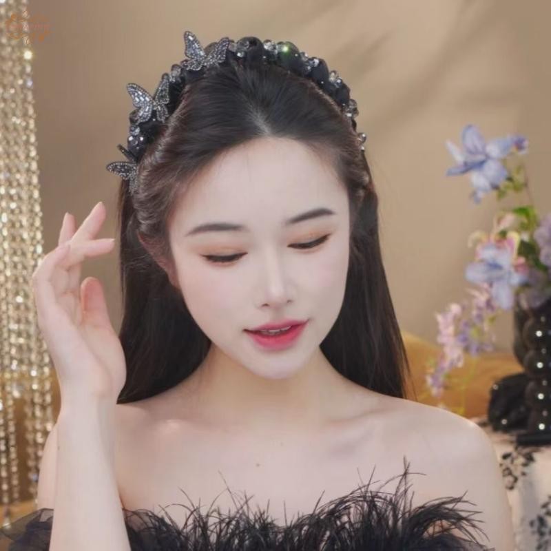 Ank อารมณ์ Elegant คริสตัลผม Hoop แฟชั่นเกาหลีหวานลื่นงานแต่งงานอุปกรณ์เสริมผม EN