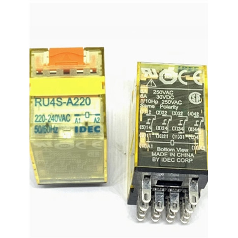 Hequan รีเลย์แม่เหล็กไฟฟ้า 8 Pins 14 Pins RY4S-UL RM2S RH2B RH4B 220V 24V12V RU2S (พร้อมฐาน)