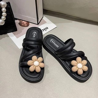 Icy.Sportรองเท้าแตะแบบสวมแฟชั่นผู้หญิง เป็นยางนิ่มๆ ดีเทลดอกไม้สวยจึ้งมาก น้ำหนักเบาใส่สบาย สนใจกดสั่งซื้อกันมาได้นะX138