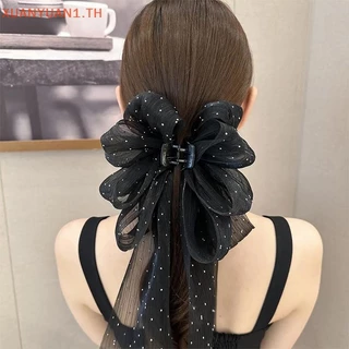 XUAN แฟชั่นขนาดใหญ่โบว์ผม Claw คลิป Super Fairy อารมณ์ Headdress ผู้หญิงหวานอุปกรณ์เสริมผม TH